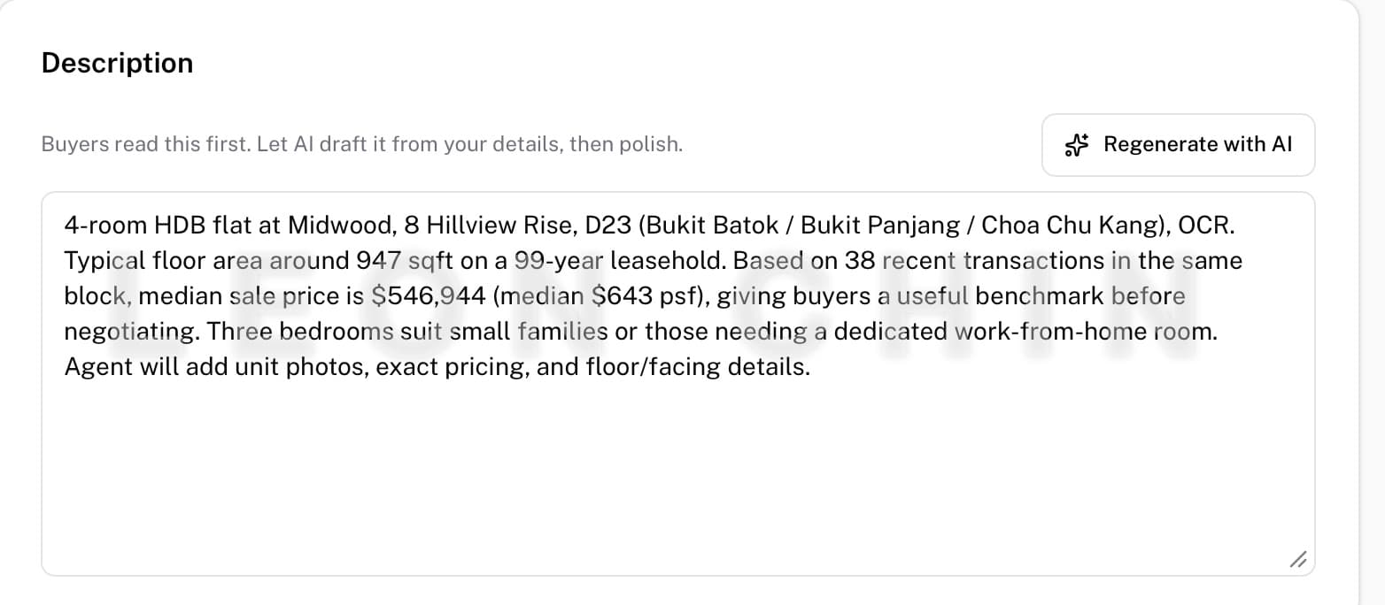 4-Room HDB at Midwood Hillview Rise, D23, ~947 Sqft