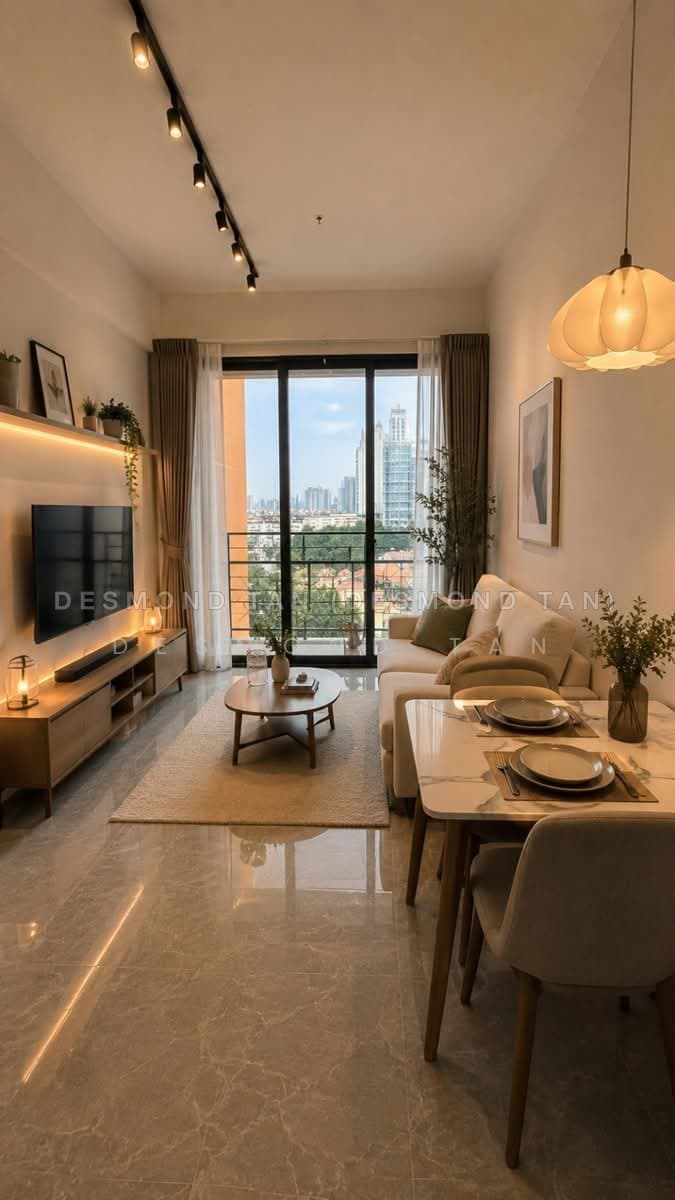 Bartley Vue 2-Bed 1-Bath with Balcony & Store Room, Faces Landed & Greenery
