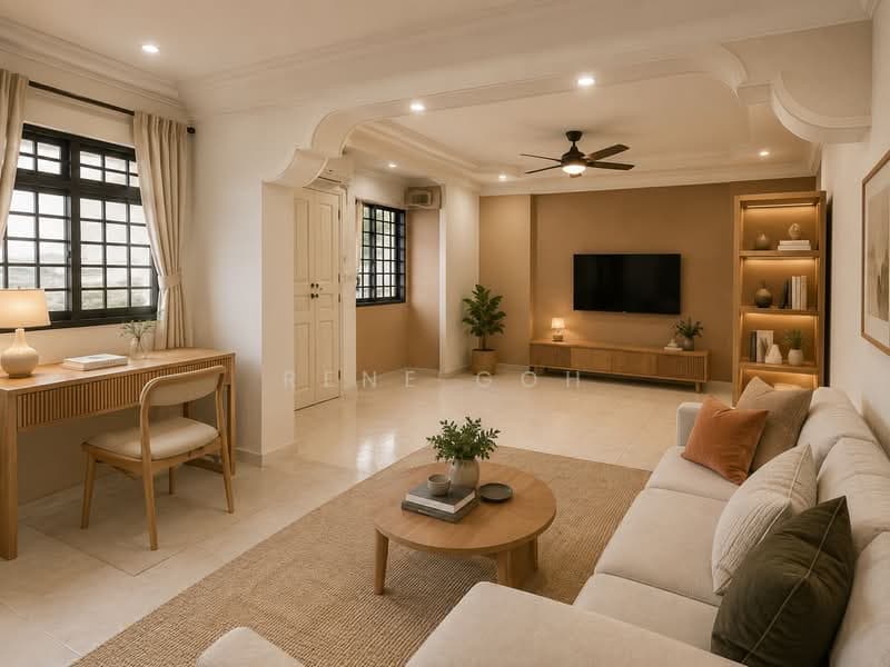 Spacious 4-Room HDB Flat at Bedok Reservoir Road – No West Sun