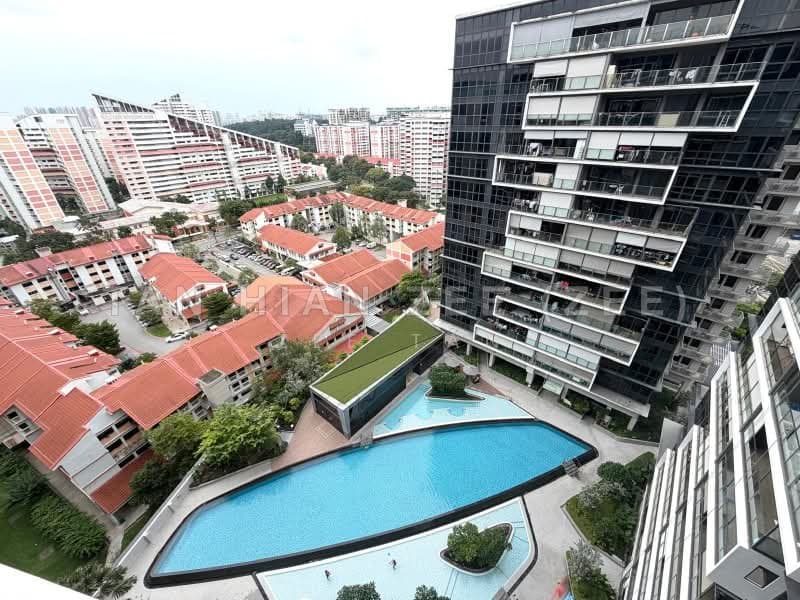 High Floor Pool-Facing 1-Bed + Study at The Poiz Residences