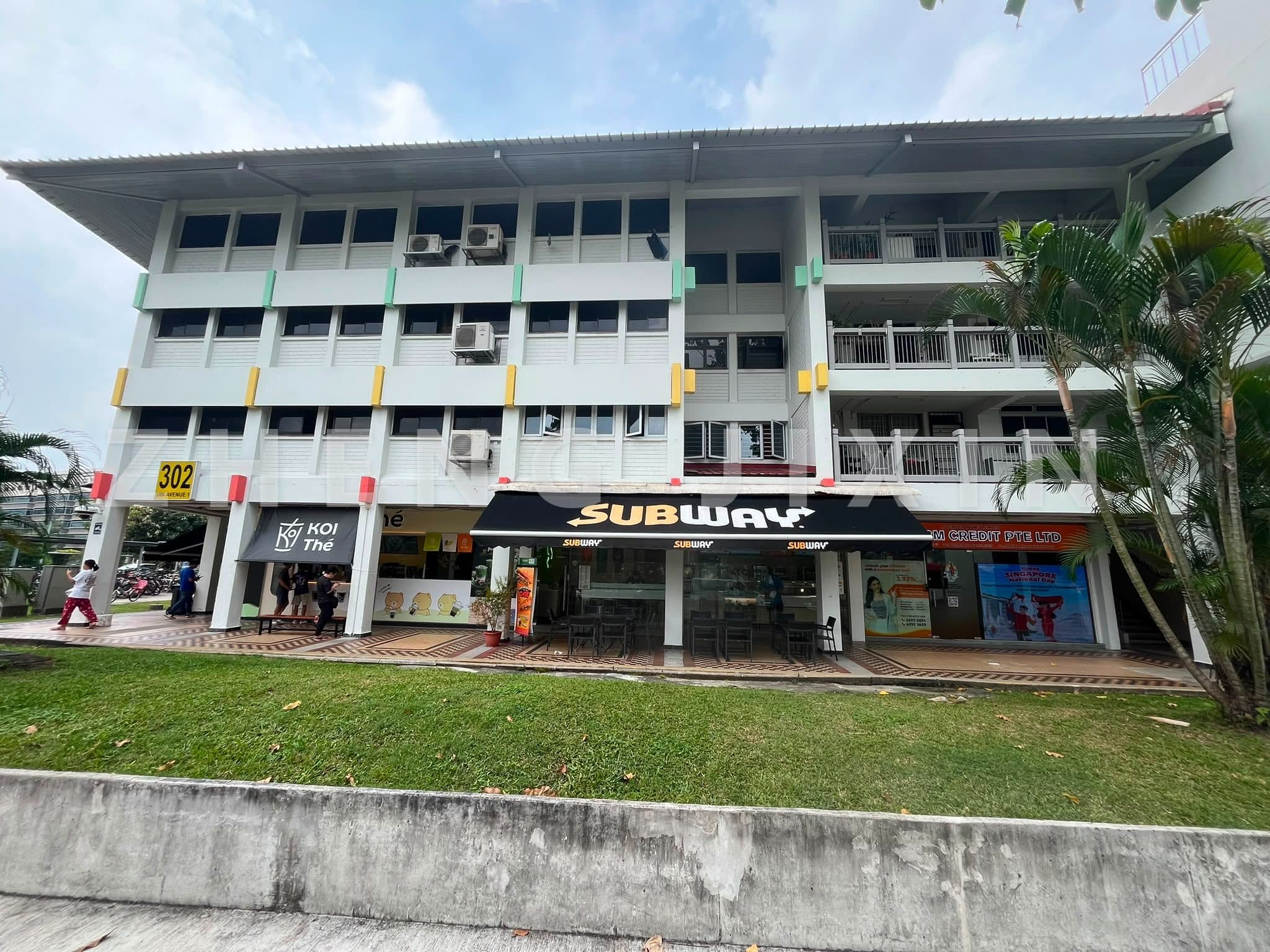 HDB Shophouse Commercial and 3 Bedroom Living Quarters 1 min from Ubi MRT