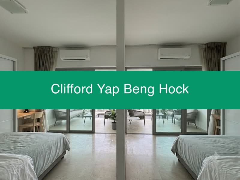 High-Floor Common Room with Private Balcony, 5 Stops to One-North