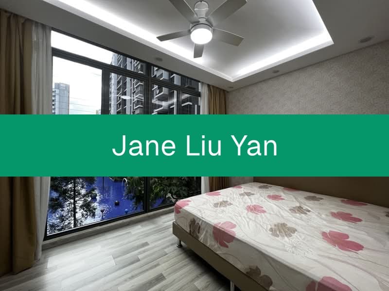 Fully Furnished Studio with Pool View at La Fiesta, Next to Sengkang MRT