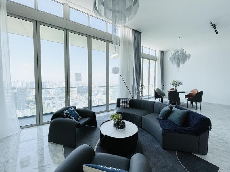 Kallang Riverside Freehold 3BR Penthouse, City Fringe, Fully Furnished
